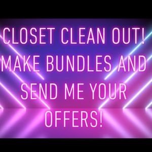 CLOSET CLEAN OUT!